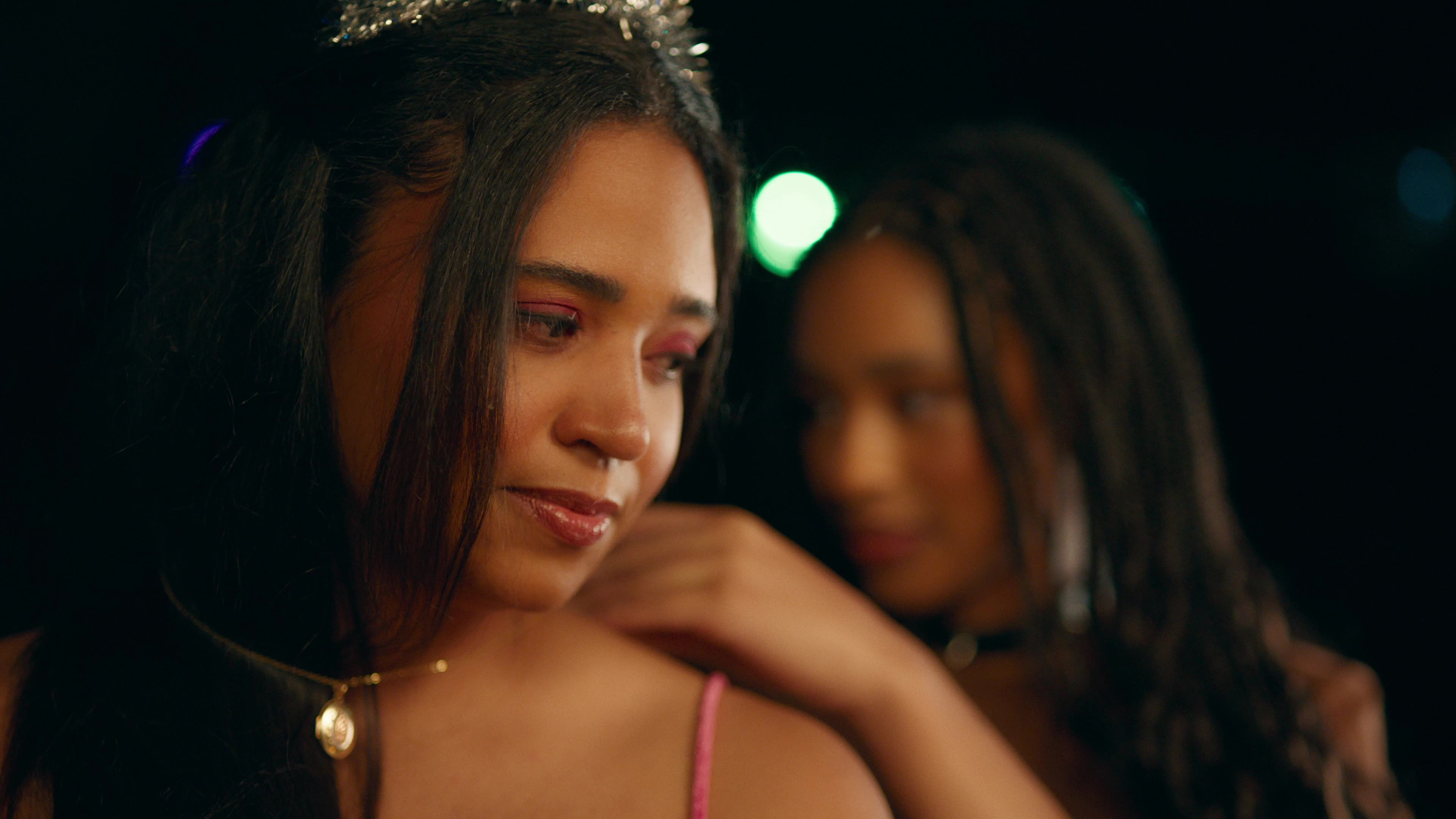 Two women at a party